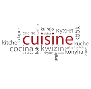 planches Stickers Cuisine Nuage de mot 49x69cm