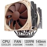 Noctua 6 Dual Heatpipe with 140mm/120mm Dual SSO Bearing Fans CPU Cooler NH-D14 - Retail
