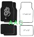 A Set of 4 Universal Fit Plush Carpet Floor Mats for Cars / Truck - Dragon Silver