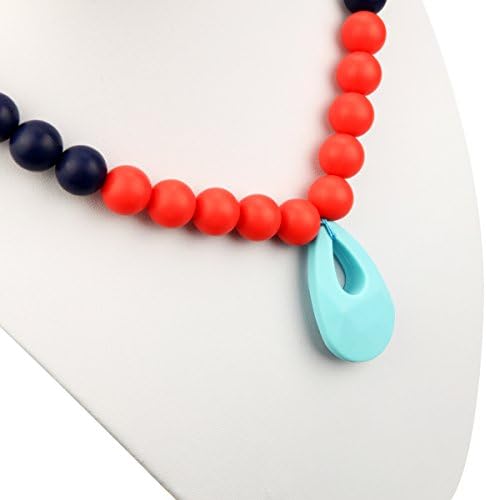 Deeyee Baby Teething Nursing Necklace Jewelry - BPA Free and FDA Approved - Necklace with Pendant