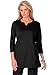 Roamans Women's Plus Size Soft Knit Notch Tunic