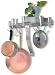Kitchen & Housewares : Concept Housewares Half Round Wall Pot Rack, Stainless Steel
