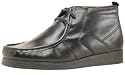 Base London Mens Bolt Mid Wallabee Boot Black