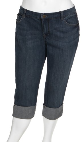 Seven7 Jeans Women's Plus 21 Denim Cropped Jean