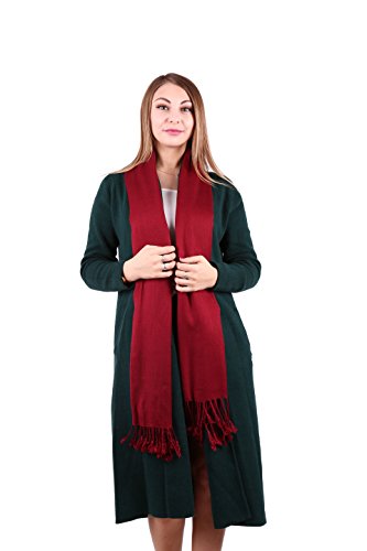 Old Tjikko Womens Solid Scarf Winter Scarf Large Scarf Shawl Wrap