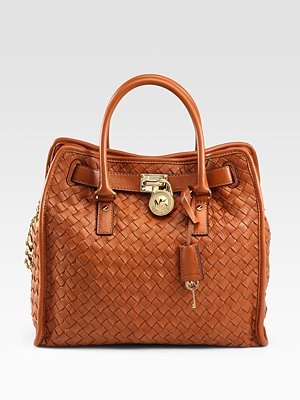 MICHAEL Michael Kors Hamilton Woven NS Tote Luggage - MICHAEL Michael Kors Designer Handbags