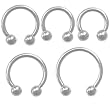 12G STEEL EXTERNALLY THREADED HORSESHOES HS123/8 - 12G 3/8" 5MM BALL