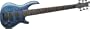 Dean Edge Quilt Top 6-String Bass, Trans Blue