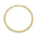 14k Yellow Gold 4.8mm Italian Mariner Chain Necklace, 20"