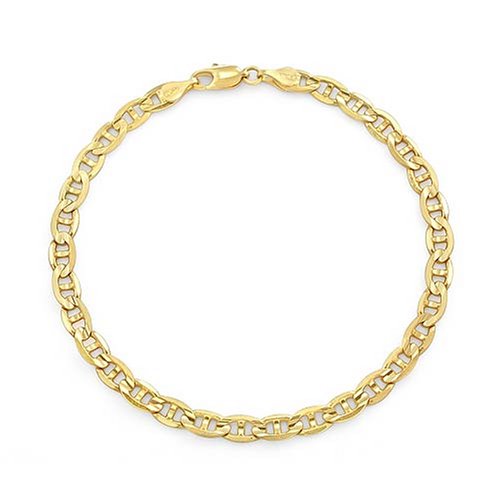 14k Yellow Gold 4.8mm Italian Mariner Chain Necklace, 20