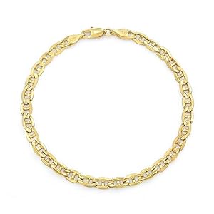14k Yellow Gold 4.8mm Italian Mariner Chain Necklace, 20"