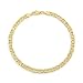 Men's 14k Yellow Gold 4.8mm Italian Mariner Chain Necklace, 20"
