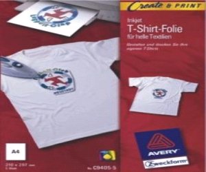 T-Shirt Folie für helle Textilien