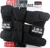 187 Black Medium Wrist Guards