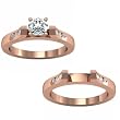 18K Rose Gold Diamond Wedding Set - 0.66 Ct.