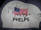 2008 Bejing Olympics USA Swimming Michael Phelps Signed Swim Cap 8 Gold Medals