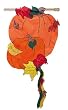 3D Pumpkins Regular Size Applique Flag