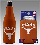 SET OF 2 TEXAS LONGHORNS CAN & BOTTLE KOOZIE COOLER