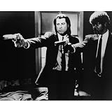 Pulp Fiction (B&W Production Photo) Movie Poster - 9x11