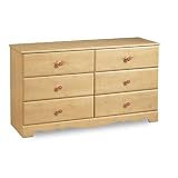 South Shore 3272-027 Lily Rose Double Kids Dresser, Romantic Pine