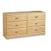 South Shore 3272-027 Lily Rose Double Kids Dresser, Romantic Pine