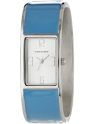 Vernier Womens VNR11134BU    Color-Block Bangle Watch