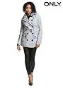 ONLY Uni Check Jacket grau