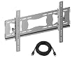 Pyle Strong Wall Mount & Cable Package for Home/Office/Schools/Public -- PSXPT003M Fixed Wall Mount for 36" to 55" Displays + PHDM6 6Ft. High Definition HDMI Cable.