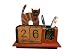 Cohasset 420AS Cat Perpetual Calendar, Antique Finish