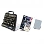 TREND DEAL/Q4/D 30-Piece 1/4-Inch Shank Bit Set with Free Two Sided Diamond Credit Card Sharpening Stone and Sharpening Guide
