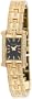 Pulsar Women's PEGE26 Swarovski Crystal Jeweled Gold-Tone Black Dial Watch