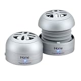 IHOME Rechargeable Mini Speakers for iPods (Silver)