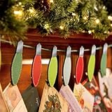 6 Fott Long Light String Christmas Card Holder - 17 Cards
