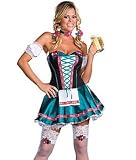 Dreamgirl Women's Heidi Hottie 9 Piece Corset Style Dress