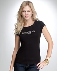 bebe Logo Miami Crew Neck Tee