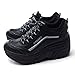 EpicStep Women's Cheerleaders Shoes High Heels Lace Up Casual Platform Fashion Sneakers