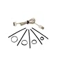 Home Zone Pack de 100 Attache-c�ble en Tissu et Velcro Pour Petits Cables (100mm x 5mm) - Finition Noir