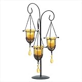 20 Amber Drop Votive Wedding Centerpieces