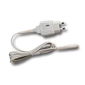 Braun- 67030606. Ladyshave and Epilator Power supply plug with cable, White