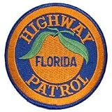 USA Emergency Services Embroidered Iron on Patch - 50 State Police Collection - Florida Highway Patrol Applique