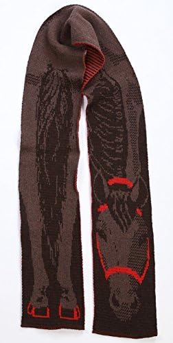 GREEN 3 Horse Lovers Neck Scarf Warm Whimsical Winter Wrap Outerwear