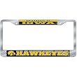 Iowa Hawkeyes NCAA Chrome License Plate Frame