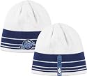 Utah Jazz Striped White Knit Hat