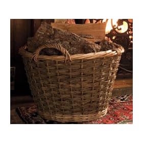 Large Two Tone Log Basket