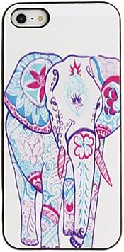 All Dressed up Elephant Pattern PC Hard Case with Black Frame for iPhone 5/5S