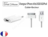 Chargeur secteur USB pour Apple iPhone iPod Nano Touch MP3 MP4 , IPHONE 3, IPHONE 3GS, IPHONE 4