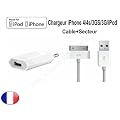 Chargeur secteur USB pour Apple iPhone iPod Nano Touch MP3 MP4 , IPHONE 3, IPHONE 3GS, IPHONE 4
