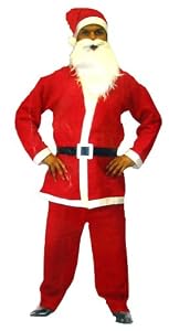 Men's Santa Suit father Christmas Costume One Size