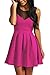 Manydress Women's A-Line Sleeveless Mini Swing Cocktail Party Dress