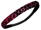 Pink Cheetah Print Glitter Sport Headband